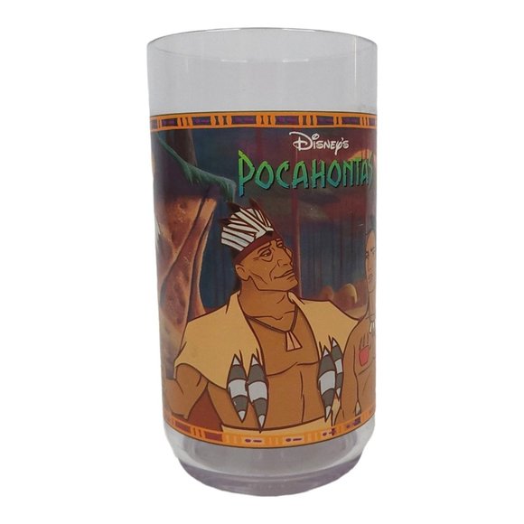 Burger King Disney Pocahontas Powhatan Kocoum Colors of the Wind Drinking Glass - Picture 5 of 9